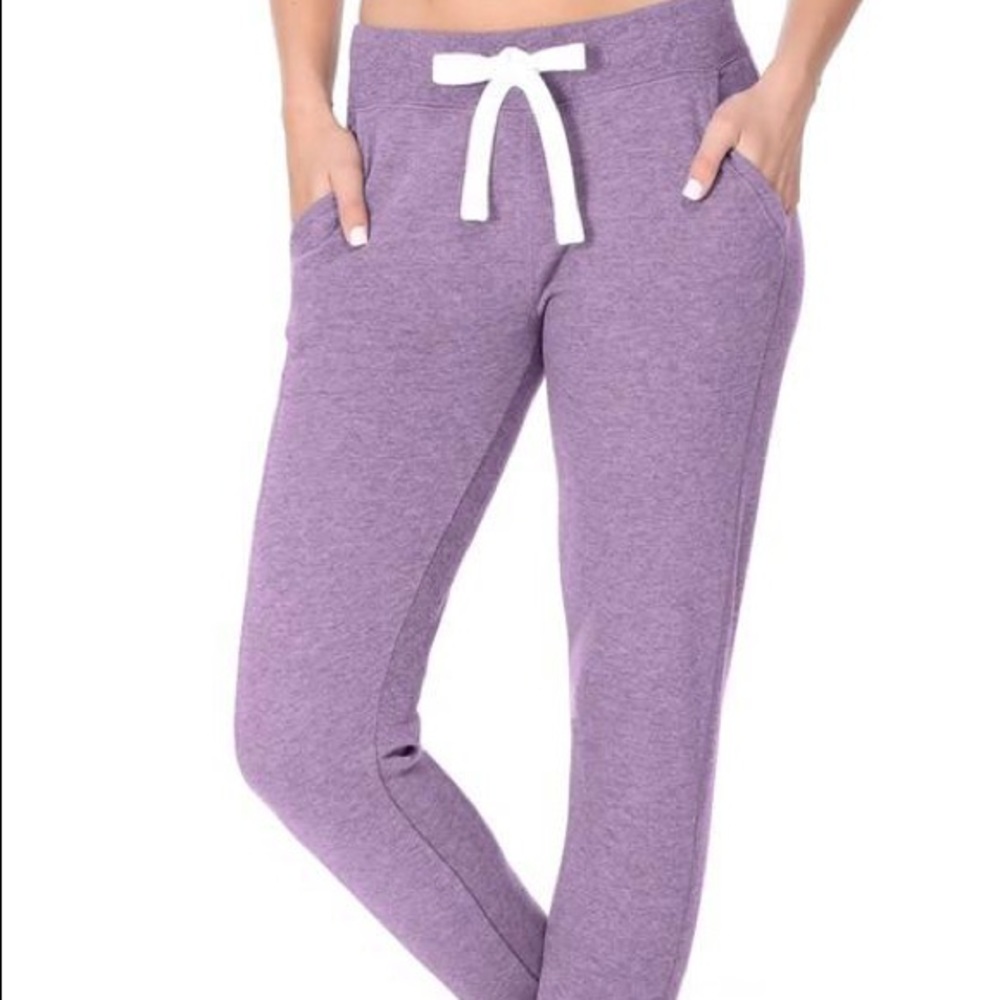 Tapered purple joggers